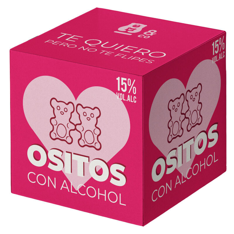 OSITO & CO - OURS GUMMY AVEC ALCOOL GIN & FRAISE