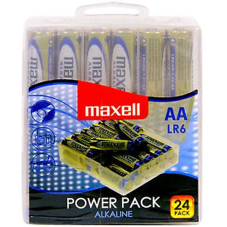 MAXELL - PILES ALCALINES AA LR6 PACK * 24 PILES