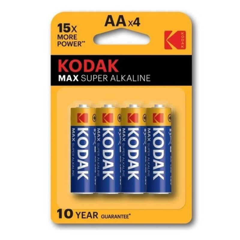 KODAK - PILES ALCALINES MAX AA LR6 * 4