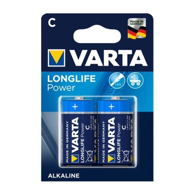 VARTA - LONGLIFE POWER PILE ALCALINE C LR14 2 UNITÉ
