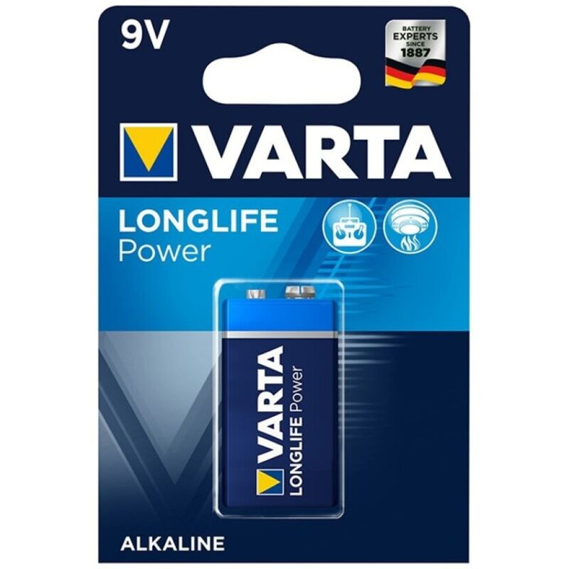 VARTA - PILE ALCALINE LONGLIFE POWER 9V LR61 1 UNITÉ