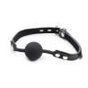 OHMAMA FETISH - BALL GAG EN SILICONE AVEC CEINTURE EN CUIR