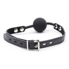 OHMAMA FETISH - BALL GAG EN SILICONE AVEC CEINTURE EN CUIR