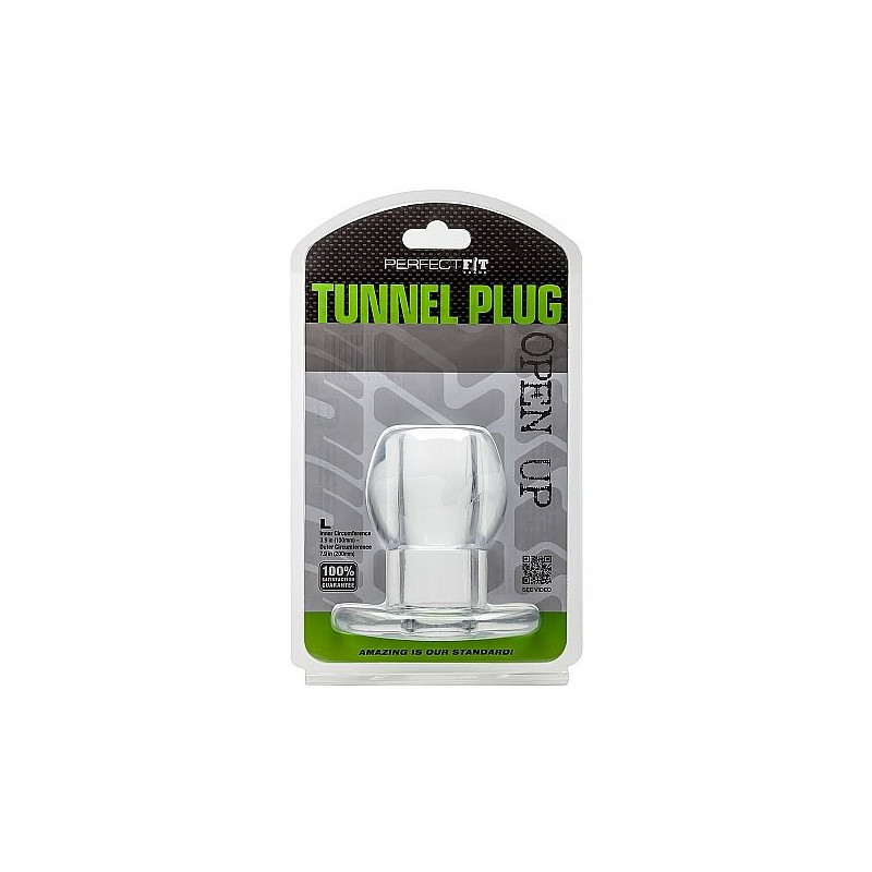 PERFECT FIT BRAND - ASS TUNNEL PLUG SILICONE TRANSPARENT L