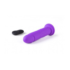 VIBROMASSEUR RÉALISTE "R15" FLESH 16.5CM AVEC TÉLÉCOMMANDE violet