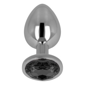 OHMAMA - PLUG ANAL AVEC CRISTAL NOIR 9 CM