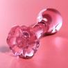 NEBULA SERIES BY IBIZA - PLUG ANAL MODÈLE 2 VERRE BOROSILICATE 11 X 3,5 CM ROSE