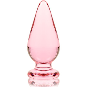 NEBULA SERIES BY IBIZA - PLUG ANAL MODÈLE 4 VERRE BOROSILICATE 11 X 5 CM ROSE