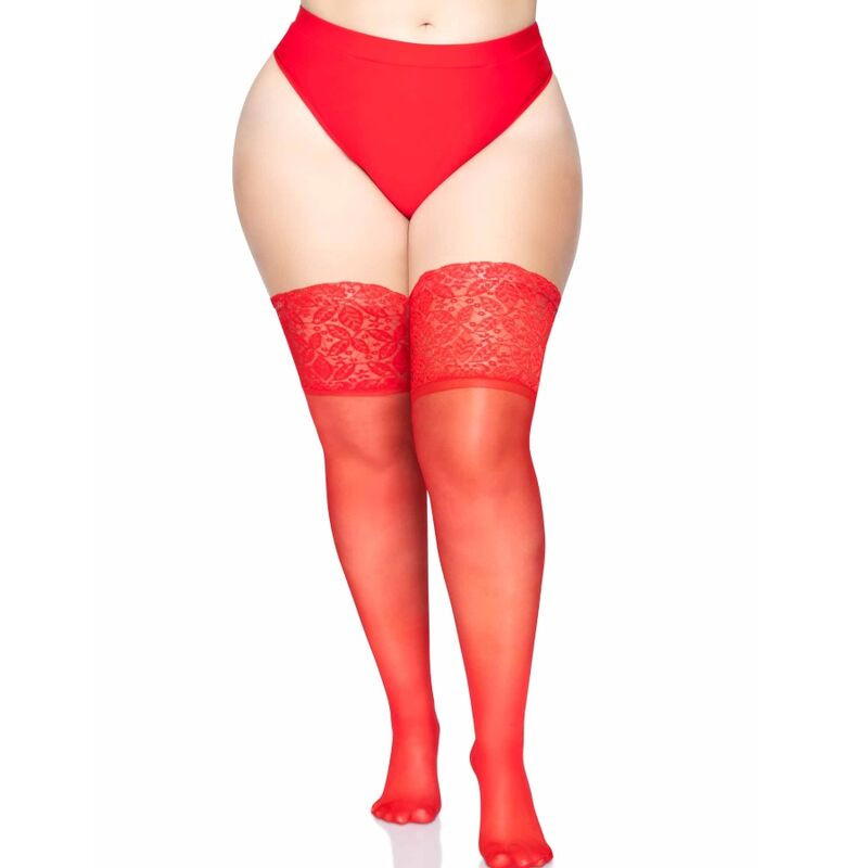 LEG AVENUE - STAY UPS SHEER CUISSE HAUT GRANDE TAILLE