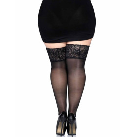 LEG AVENUE - STAY UPS SHEER CUISSES HAUTE TAILLE PLUS