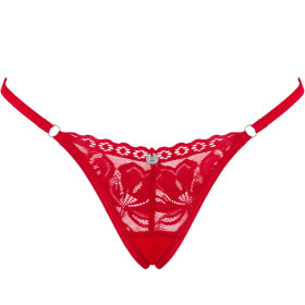 OBSESSIVE - STRING LACELOVE ROUGE XS/S