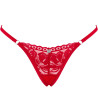 OBSESSIVE - STRING LACELOVE ROUGE XL/XXL