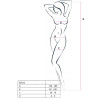PASSION - FEMME BS013 BODYSTOCKING ROUGE TAILLE UNIQUE
