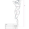 PASSION - FEMME BS016 BODYSTOCKING BLANC TAILLE UNIQUE