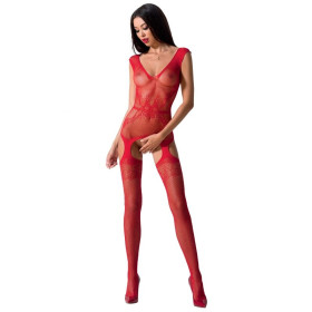 PASSION - FEMME BS062 BODYSTOCKING ROUGE TAILLE UNIQUE