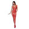 PASSION - FEMME BS069 BODYSTOCKING ROUGE TAILLE UNIQUE