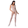PASSION - FEMME BS069 BODYSTOCKING BLANC TAILLE UNIQUE