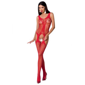 PASSION - FEMME BS072 BODYSTOCKING TAILLE UNIQUE ROUGE