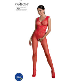 PASSION - BODYSTOCKING ECO COLLECTION ECO BS003 ROUGE