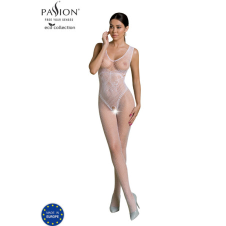 PASSION - BODYSTOCKING ECO COLLECTION ECO BS003 BLANC
