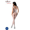 PASSION - BS098 BODYSTOCKING BLANC TAILLE UNIQUE