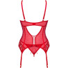 OBSESSIVE - CORSET & STRING INGRIDIA ROUGE XS/S