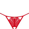 OBSESSIVE - STRING INGRIDIA CROCHLESS ROUGE XS/S