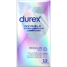 DUREX - INVISIBLE EXTRA LUBRIFIÉ 12 UNITÉS