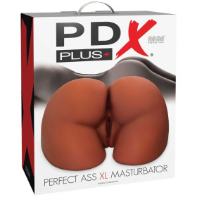PDX PLUS - MASTURBATEUR MARRON DOUBLE ENTRÉE PERFECT ASS XL