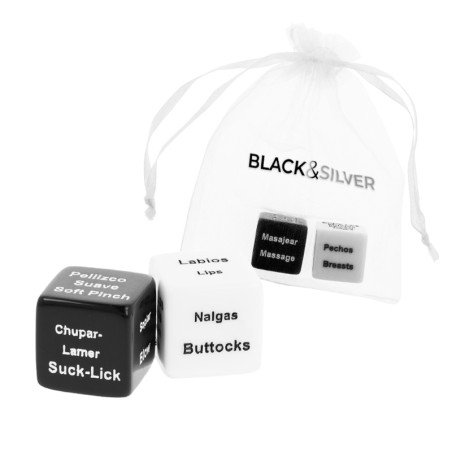 BLACK&SILVER - DÉS POUR COUPLES ES/EN