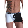 Boxer blanc noir Yin Yang - LM30-66