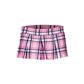 Mini-jupe plissée rose style ecossais - ML25074PNK
