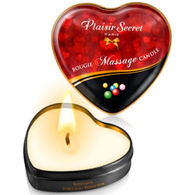 Mini bougie de massage bubble gum boîte coeur 35ml - CC826063