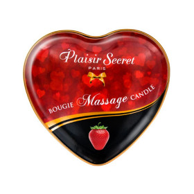 Mini bougie de massage fraise boîte coeur 35ml - CC826064