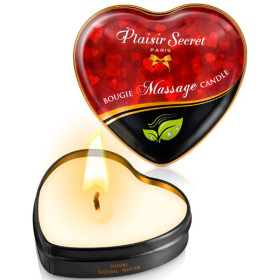 Mini bougie de massage naturelle boîte coeur 35ml - CC826060