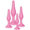 Coffret 4 plugs plaisir anal roses - CC5700900050