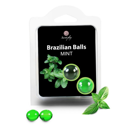 Boules de massage Brésiliennes menthe - BZ3858