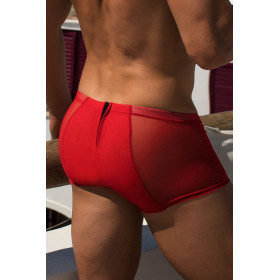 Boxer rouge avec double zip Wiz - LM16-67RED