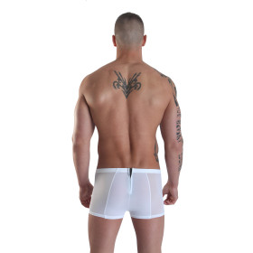 Boxer blanc avec double zip Wiz - LM16-67WHT