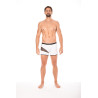 Boxer blanc filet et corde - LM2004-67WHT