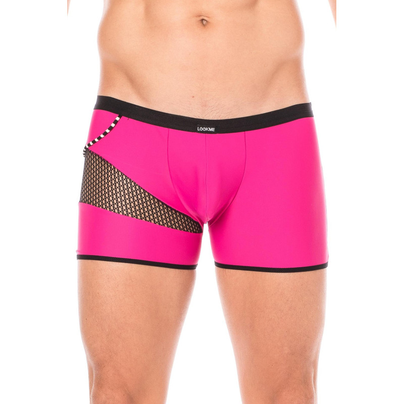 Boxer magenta filet et corde - LM2004-67MAG