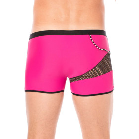 Boxer magenta filet et corde - LM2004-67MAG