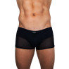 Boxer noir rayé opaque et transparent - LM2906-67BLK