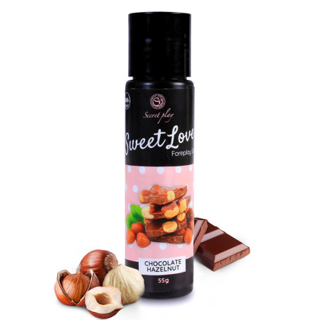 2 en 1 Gel de massage et lubrifiant chocolat noisette 100% comestible - SP6737