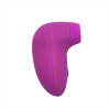 Stimulateur clitoridien avec 2 embouts interchangeable vibration sur picots et langue - BOZ-058PUR