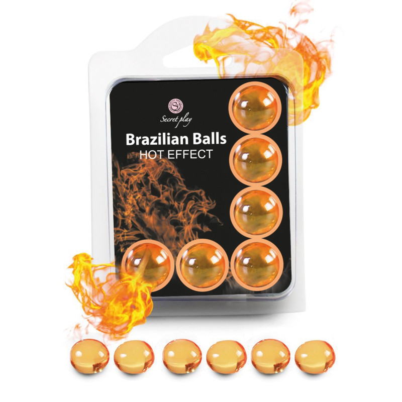 Boules de massage Brésiliennes effet chaleur x6 - BZ5752