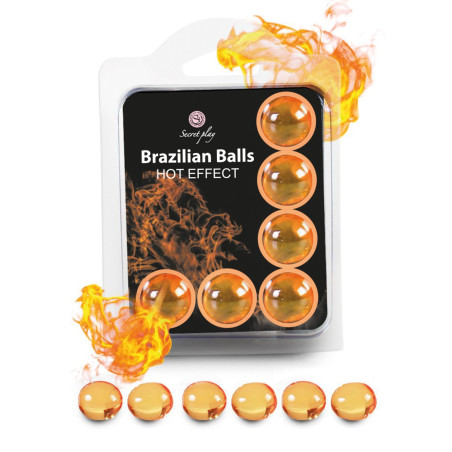 Boules de massage Brésiliennes effet chaleur x6 - BZ5752