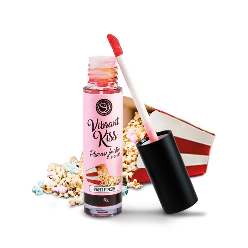 Gloss sexe oral vibrant au pop corn 100% comestible - SP6584