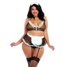 Costume soubrette grande taille 4 pièces - DG12229XCOS