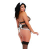 Costume soubrette grande taille 4 pièces - DG12229XCOS